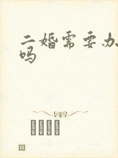 二婚需要办酒席吗封面