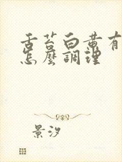 舌苔白黄有齿痕怎么调理