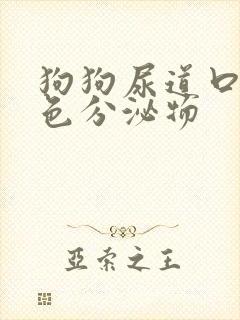 狗狗尿道口有黄色分泌物封面