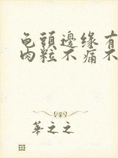 龟头边缘有一排肉粒不痛不痒