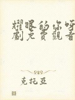 耀眼的你呀电视剧免费观看全集高清