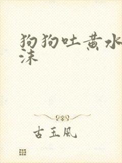 狗狗吐黄水带泡沫