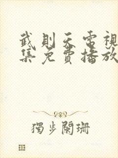 武则天电视剧全集免费播放在线观看