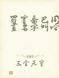 罗宾乔巴同人漫画名字叫啥封面