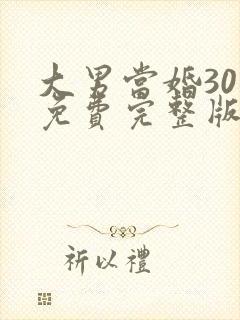 大男当婚30集免费完整版
