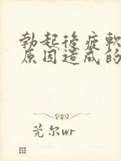 勃起后疲软什么原因造成的