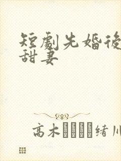 短剧先婚后爱小甜妻封面