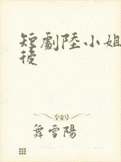 短剧陆小姐独美后封面