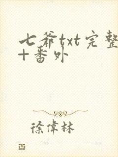 七爷txt完整+番外封面