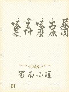 咳会咳出尿来,是什么原因