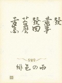 舌苔发黄发干是怎么回事