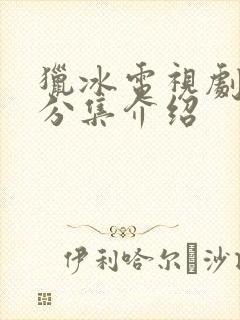 猎冰电视剧剧情分集介绍封面