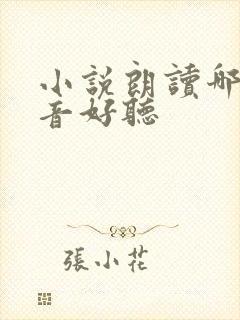 小说朗读哪个声音好听