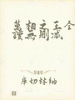 万相之王全文阅读无删减封面