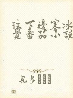 往下边塞冰棒感觉番茄小说封面