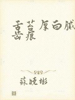 舌苔厚白腻 有齿痕