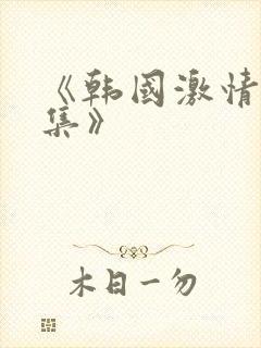 《韩国激情大合集》封面