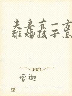 夫妻有一方出轨离婚孩子怎么判