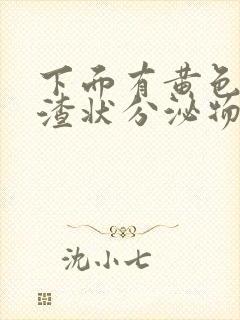 下面有黄色豆腐渣状分泌物没有异味