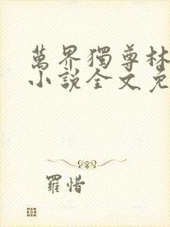 万界独尊林枫林小说全文免费阅读