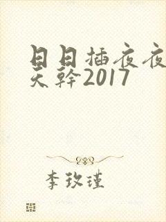 日日插夜夜操天天干2017封面