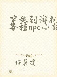 穿越到游戏里和各种npc小说