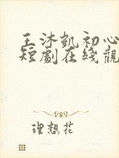 王沐凯初心与你短剧在线观看