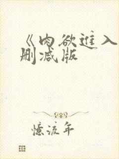 《肉欲进入》无删减版