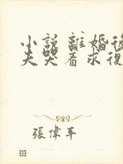 小说 离婚后前夫哭着求复婚