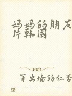 妈妈的朋友伦理片韩国