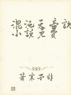 混沌天帝诀有声小说免费封面