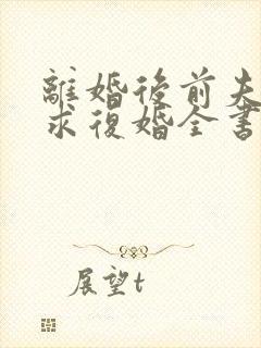 离婚后前夫哭着求复婚全书