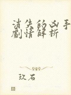 消失的凶手详细剧情解析封面