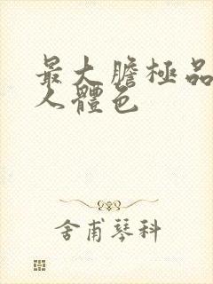 最大胆极品欧美人体色封面