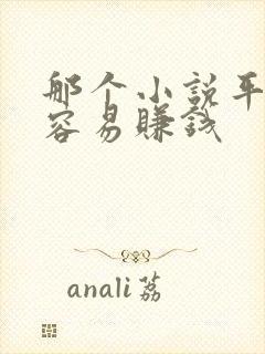 那个小说平台最容易赚钱