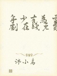 年少有为 电视剧 在线免费观看