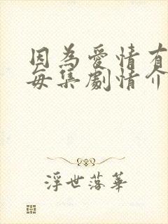 因为爱情有多美每集剧情介绍封面