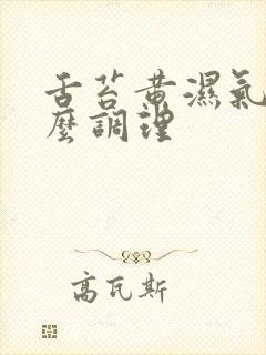 舌苔黄湿气重怎么调理