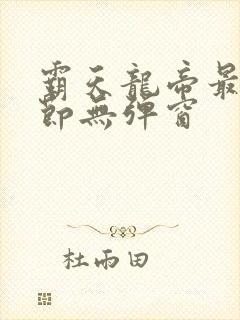 霸天龙帝最新章节无弹窗