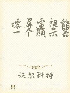 坏屏电视能否接一个显示器