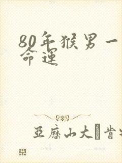 80年猴男一生命运