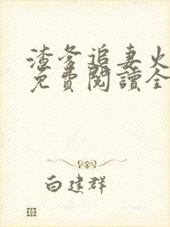 渣爹追妻火葬场免费阅读全文