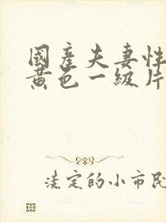 国产夫妻性生活黄色一级片封面