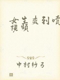 女生爽到喷水的视频