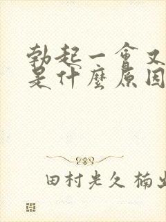 勃起一会又软了是什么原因