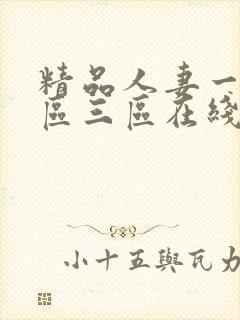 精品人妻一区二区三区在线不卡