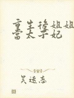 重生后姐姐替我当太子妃