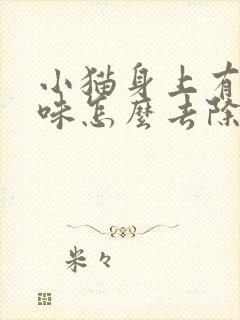 小猫身上有尿骚味怎么去除