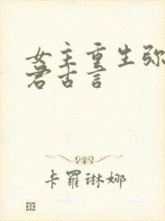 女主重生弥补夫君古言封面