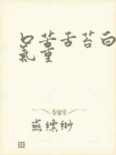 口苦舌苔白厚湿气重